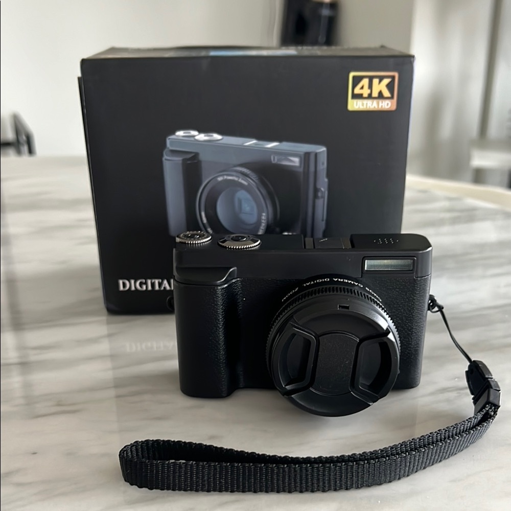 4K Ultra HD Black Digital Camera